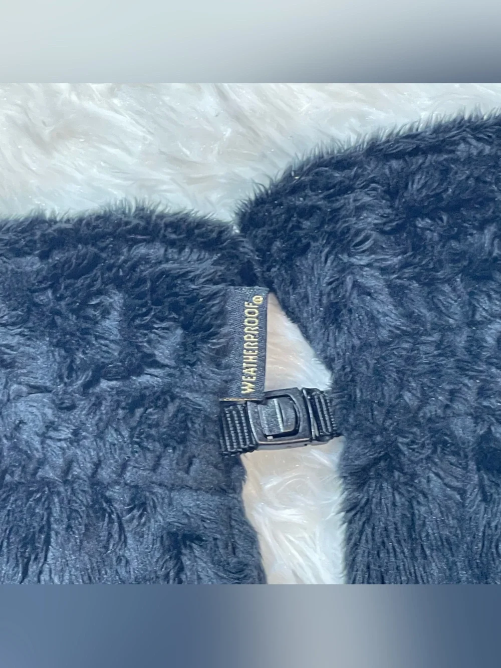 Weatherproof Women’s Black Faux Fur Gloves Size L excellent condition
